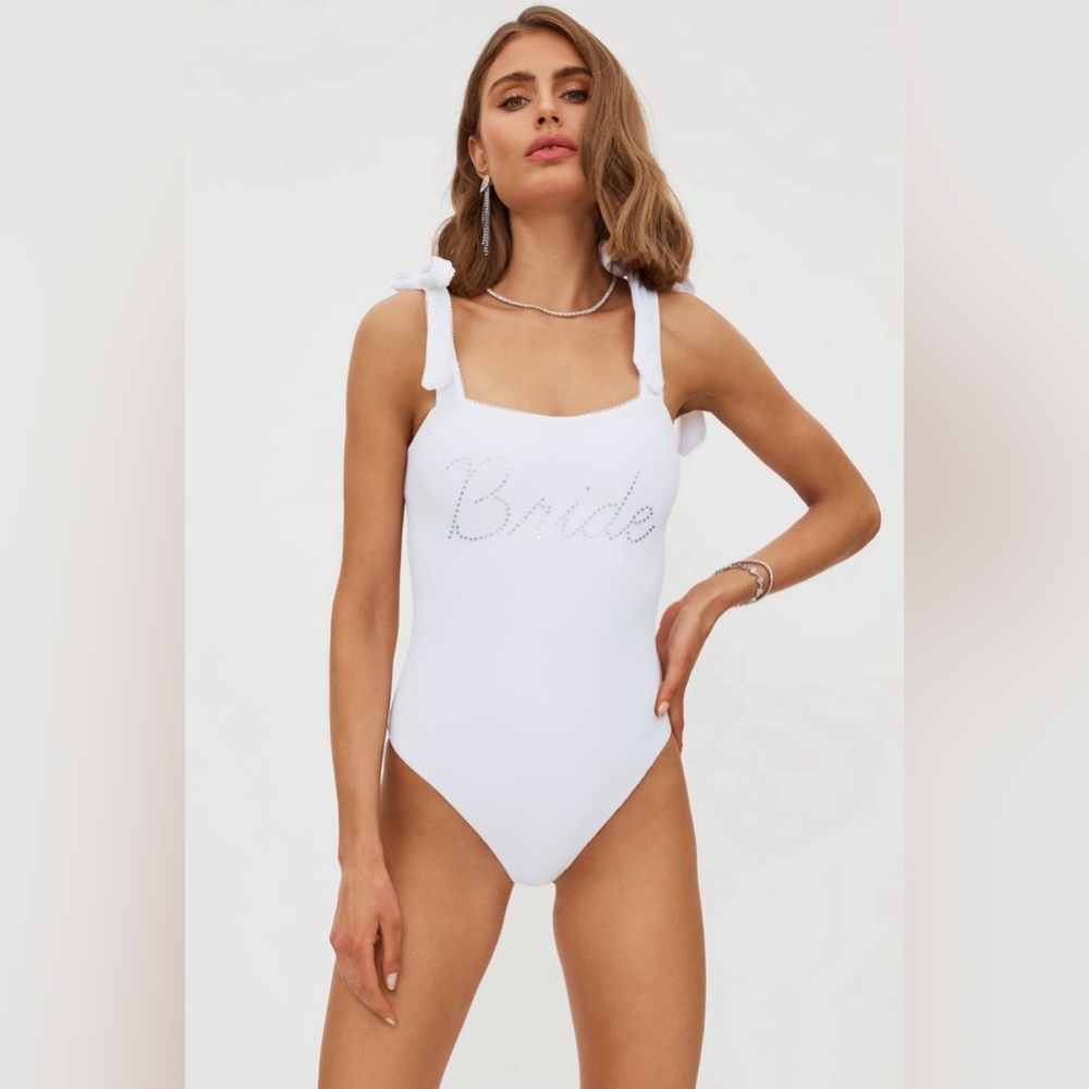 Beach Riot Sydney ‘Bride’ One Piece Swimsuit, White, Size Large